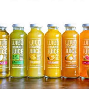 Fruit juice bottles